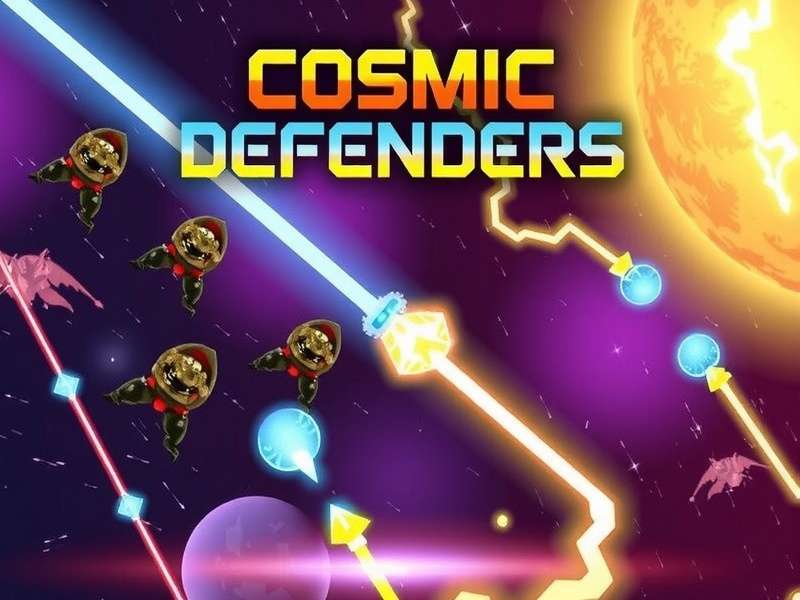 Cosmic Defenders Game Banner